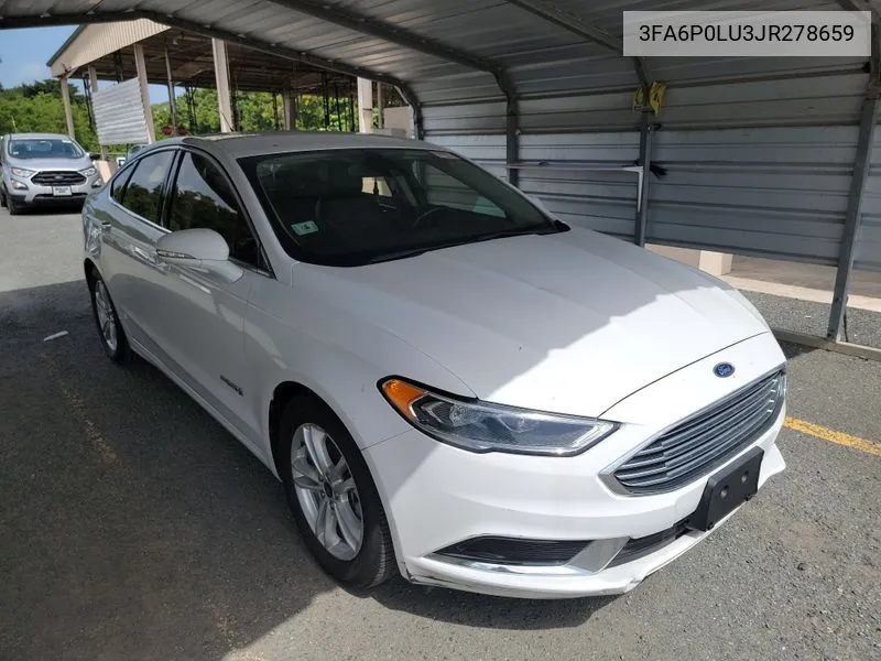 2018 Ford Fusion Hybrid Se VIN: 3FA6P0LU3JR278659 Lot: 40589098