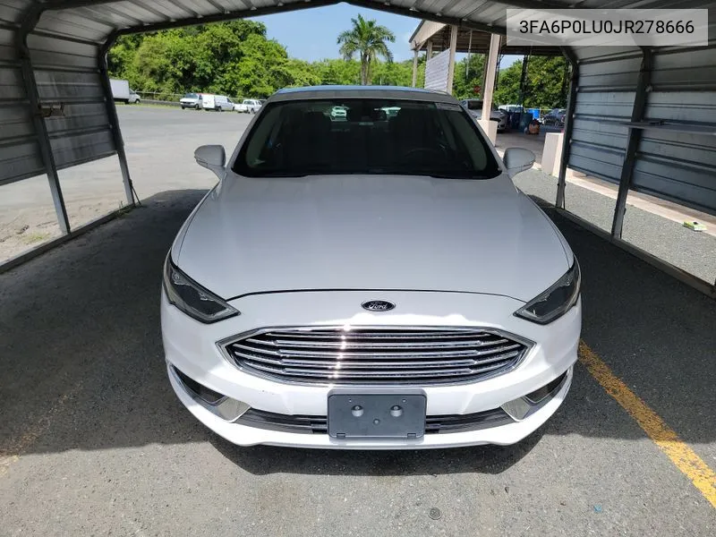 2018 Ford Fusion Hybrid Se VIN: 3FA6P0LU0JR278666 Lot: 40589102