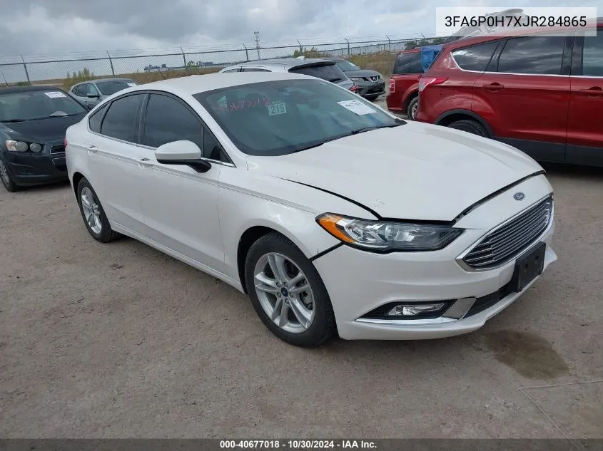 2018 Ford Fusion Se VIN: 3FA6P0H7XJR284865 Lot: 40677018