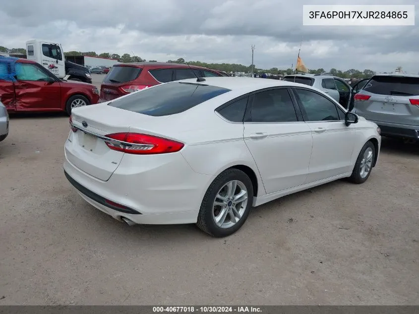 2018 Ford Fusion Se VIN: 3FA6P0H7XJR284865 Lot: 40677018