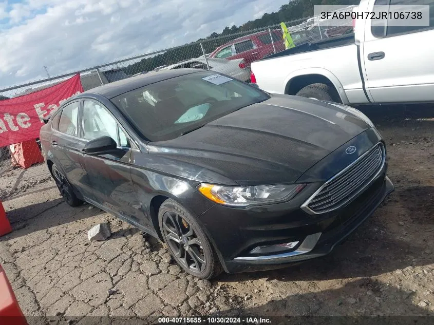 3FA6P0H72JR106738 2018 Ford Fusion Se