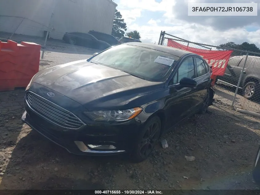 3FA6P0H72JR106738 2018 Ford Fusion Se