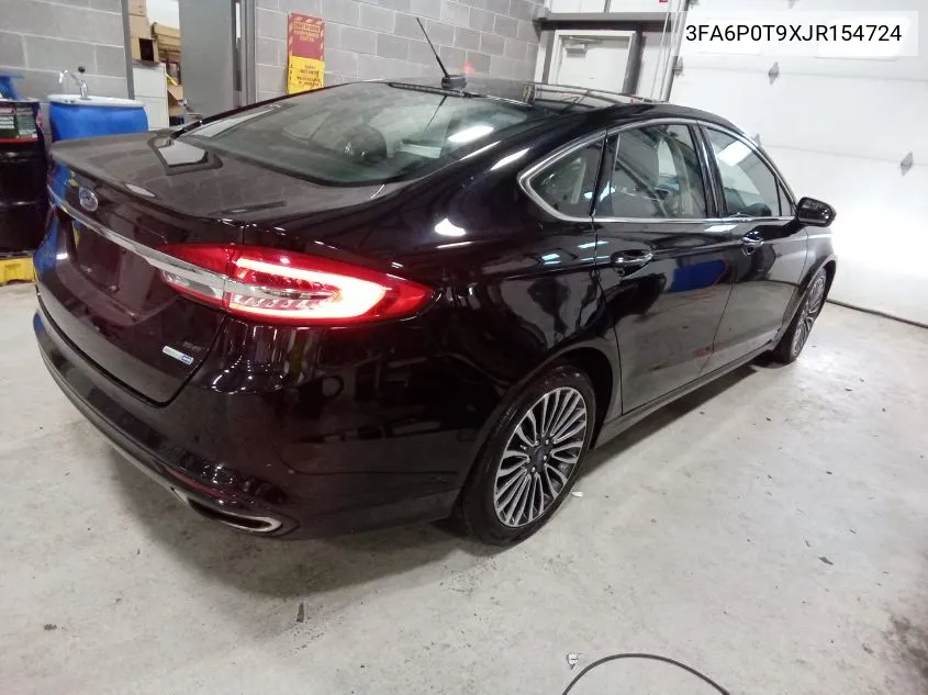 2018 Ford Fusion Se VIN: 3FA6P0T9XJR154724 Lot: 40823772