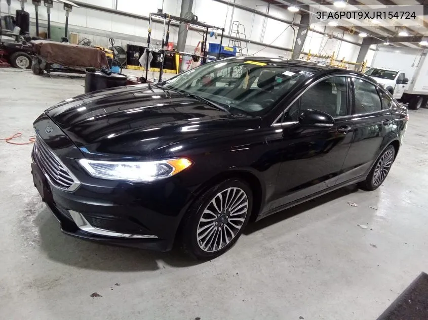 2018 Ford Fusion Se VIN: 3FA6P0T9XJR154724 Lot: 40823772