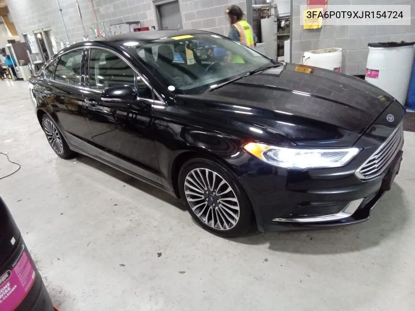 2018 Ford Fusion Se VIN: 3FA6P0T9XJR154724 Lot: 40823772