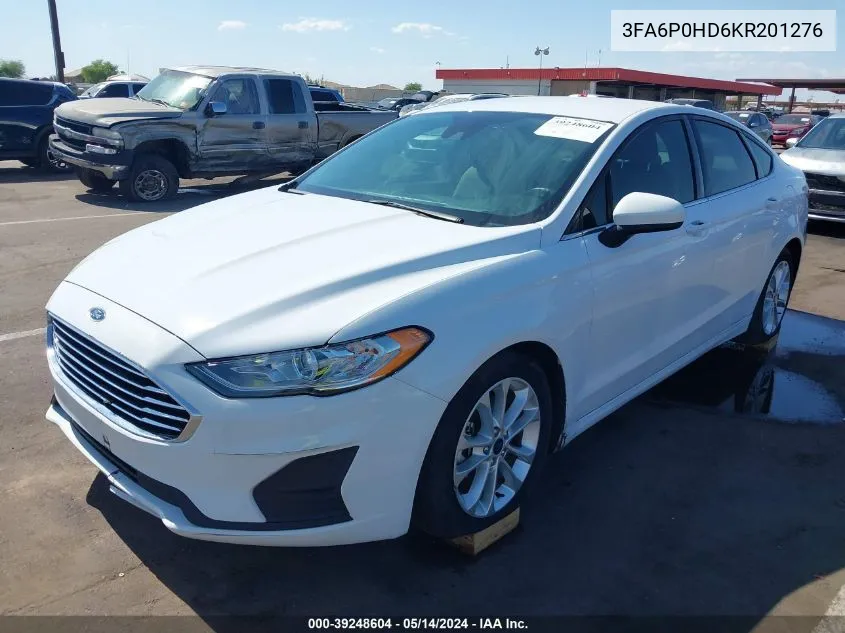 3FA6P0HD6KR201276 2019 Ford Fusion Se