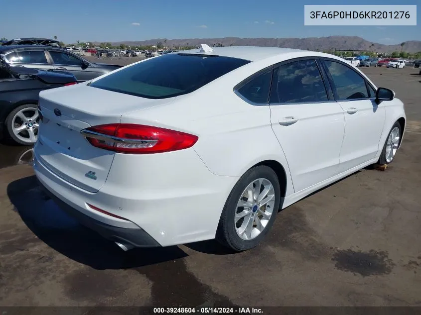 3FA6P0HD6KR201276 2019 Ford Fusion Se