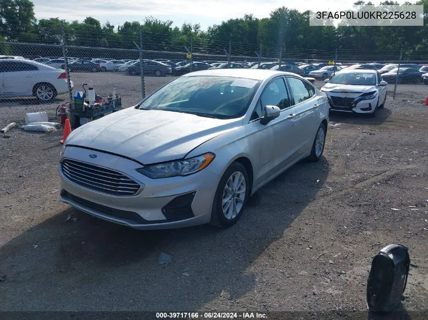 2019 Ford Fusion Hybrid Se VIN: 3FA6P0LU0KR225628 Lot: 39717166