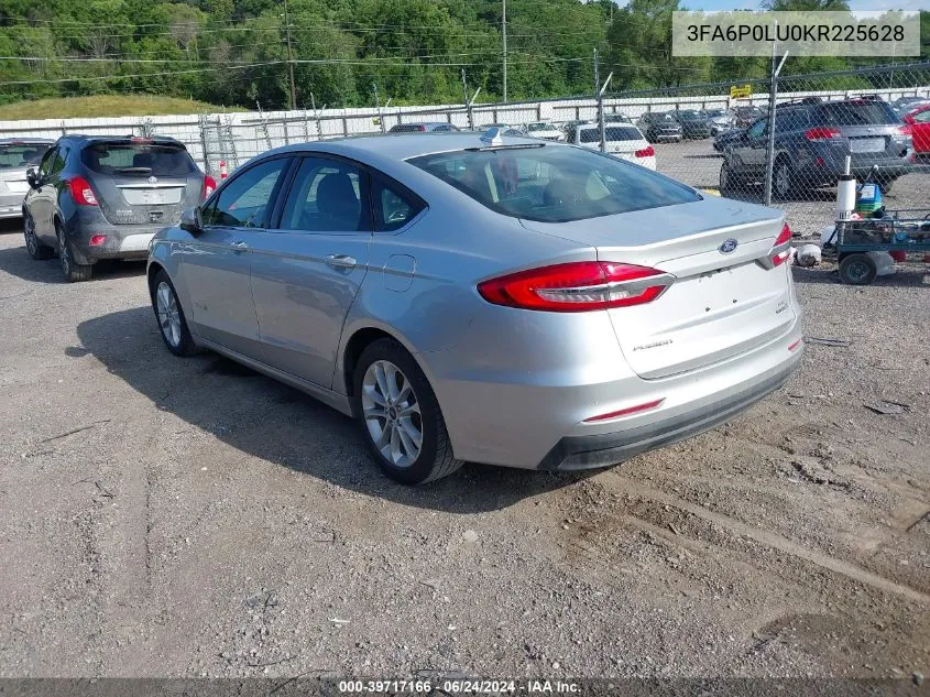 2019 Ford Fusion Hybrid Se VIN: 3FA6P0LU0KR225628 Lot: 39717166