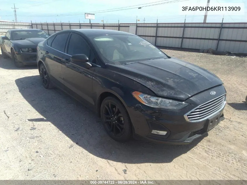 3FA6P0HD6KR113909 2019 Ford Fusion Se