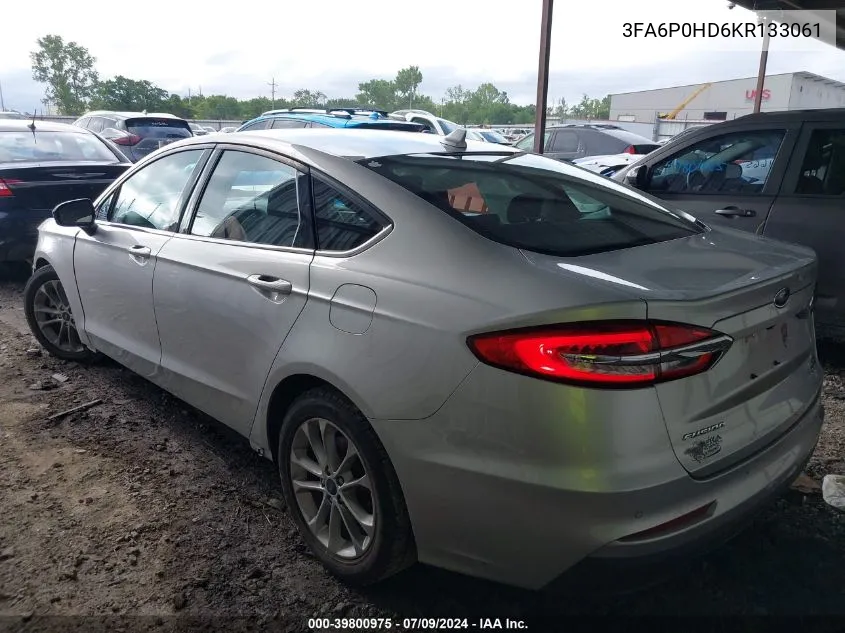 3FA6P0HD6KR133061 2019 Ford Fusion Se