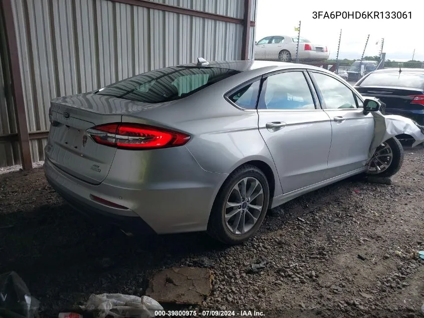 3FA6P0HD6KR133061 2019 Ford Fusion Se