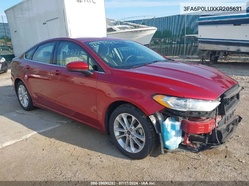 3FA6P0LUXKR205631 2019 Ford Fusion Hybrid Se