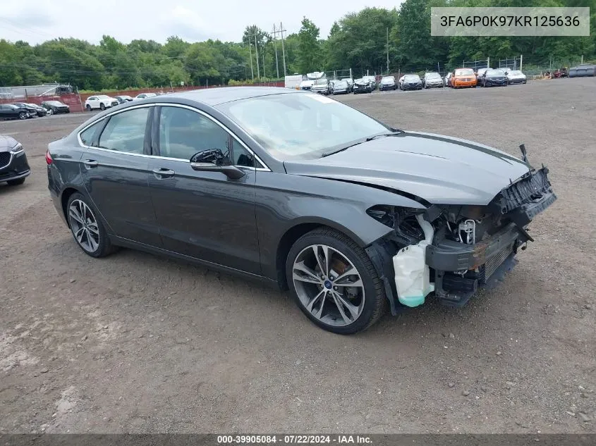 3FA6P0K97KR125636 2019 Ford Fusion Titanium