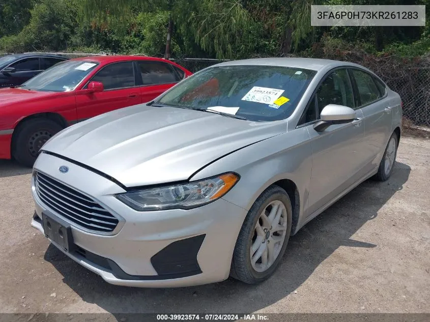 3FA6P0H73KR261283 2019 Ford Fusion Se