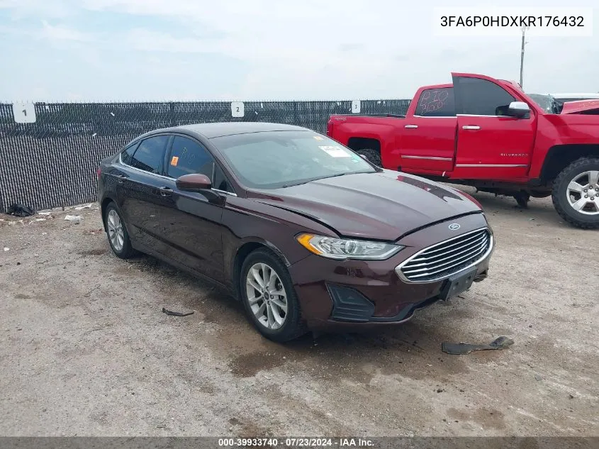 3FA6P0HDXKR176432 2019 Ford Fusion Se