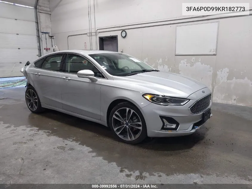 2019 Ford Fusion Titanium VIN: 3FA6P0D99KR182773 Lot: 39992556