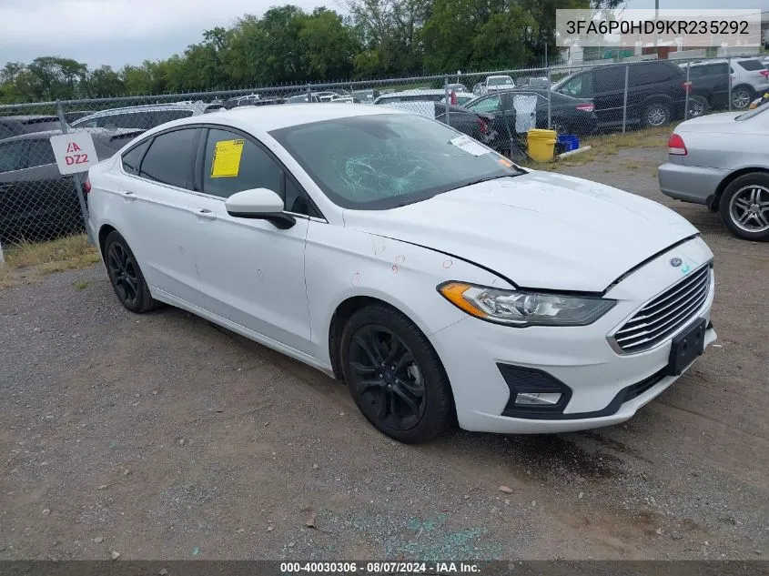 3FA6P0HD9KR235292 2019 Ford Fusion Se