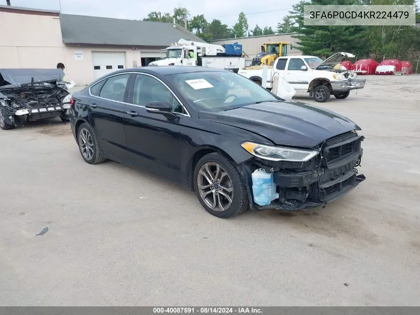 3FA6P0CD4KR224479 2019 Ford Fusion Sel