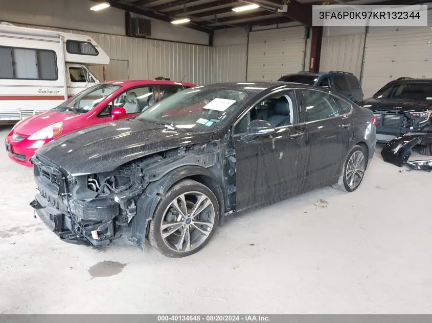 3FA6P0K97KR132344 2019 Ford Fusion Titanium