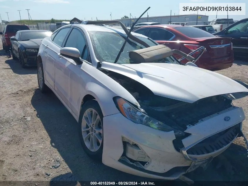 3FA6P0HD9KR103844 2019 Ford Fusion Se