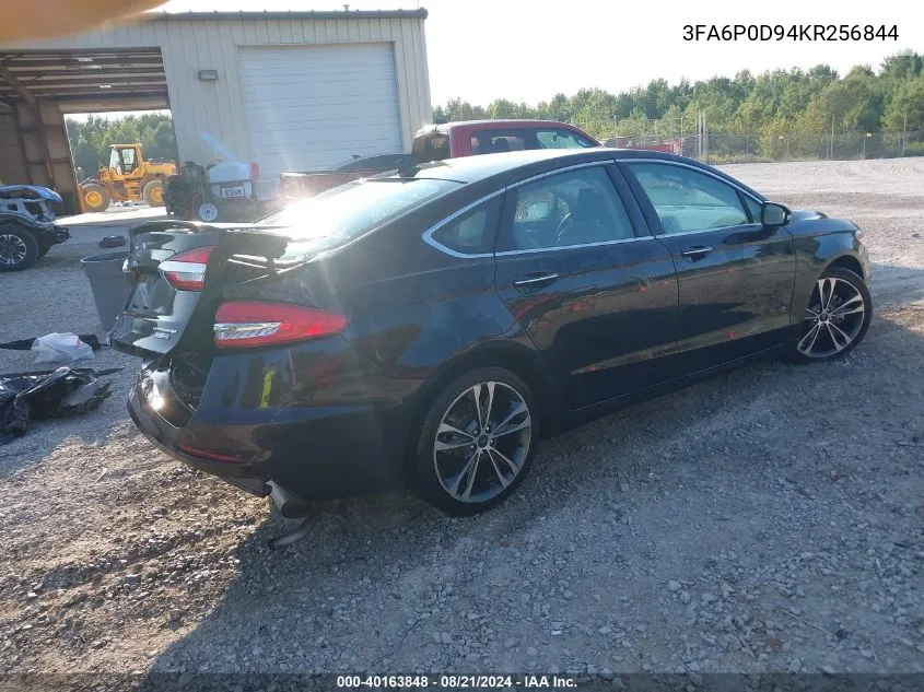 3FA6P0D94KR256844 2019 Ford Fusion Titanium