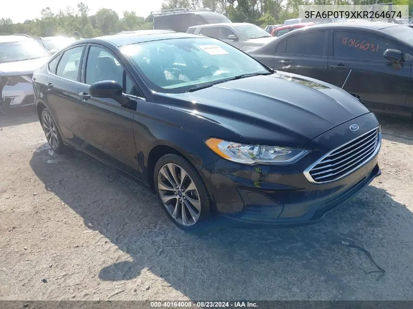 3FA6P0T9XKR264674 2019 Ford Fusion Se