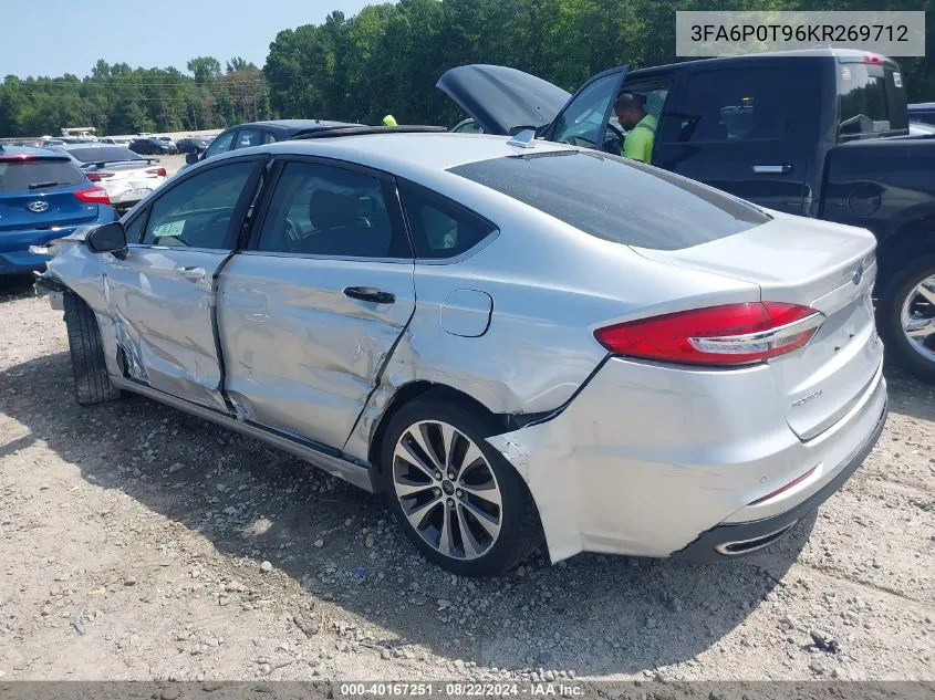 3FA6P0T96KR269712 2019 Ford Fusion Se