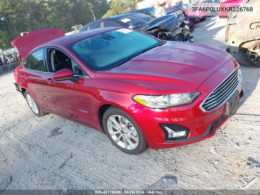 3FA6P0LUXKR226768 2019 Ford Fusion Hybrid Se