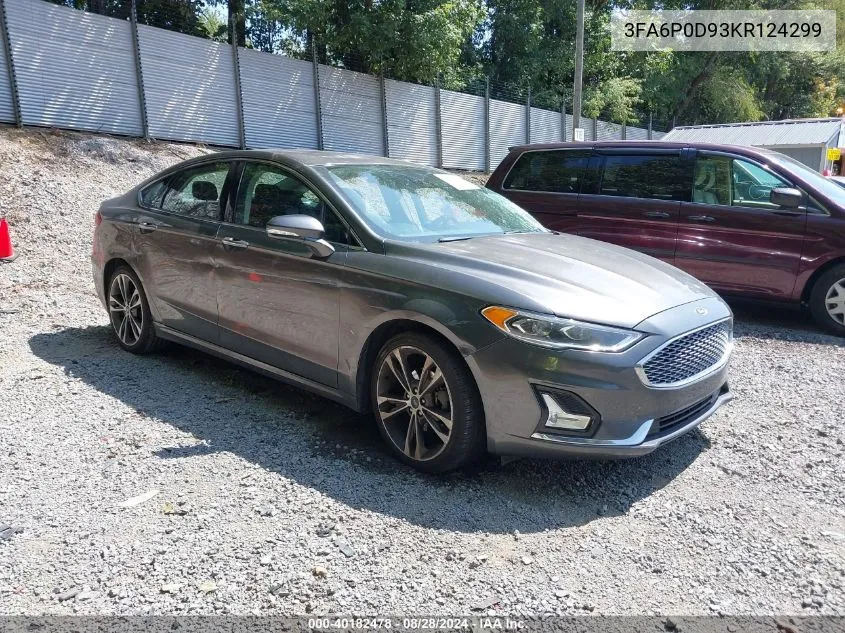 3FA6P0D93KR124299 2019 Ford Fusion Titanium