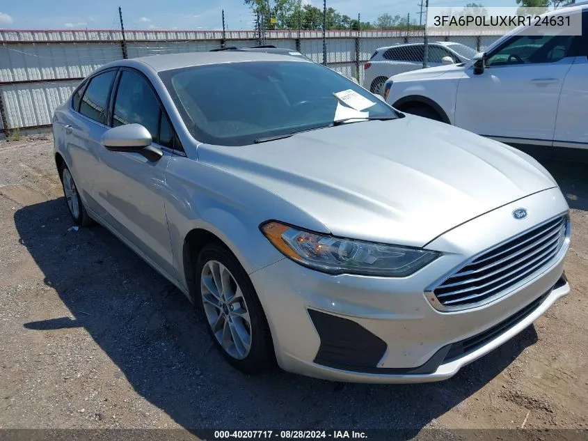 2019 Ford Fusion Hybrid Se VIN: 3FA6P0LUXKR124631 Lot: 40207717