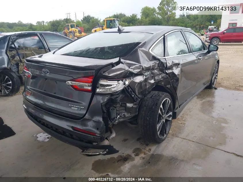 3FA6P0D99KR143133 2019 Ford Fusion Titanium