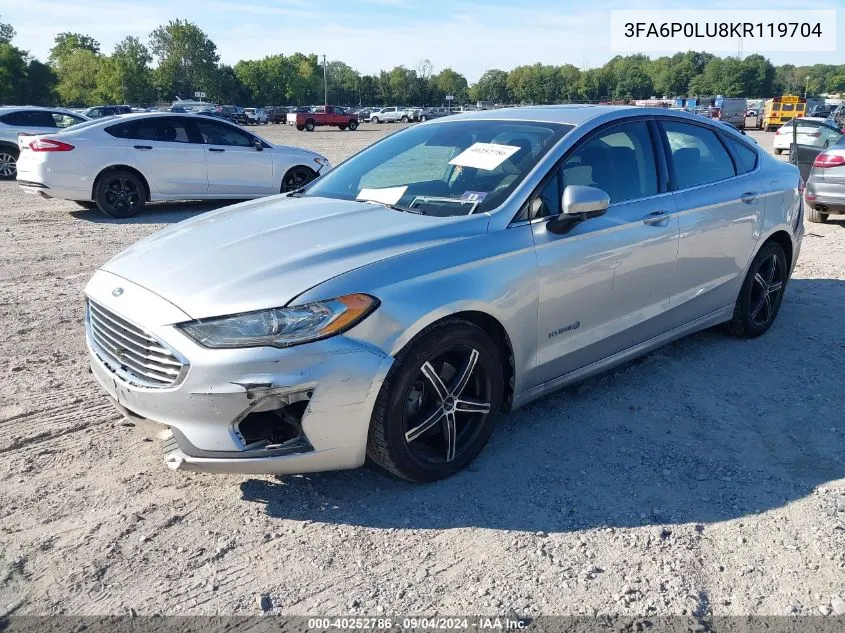 3FA6P0LU8KR119704 2019 Ford Fusion Se