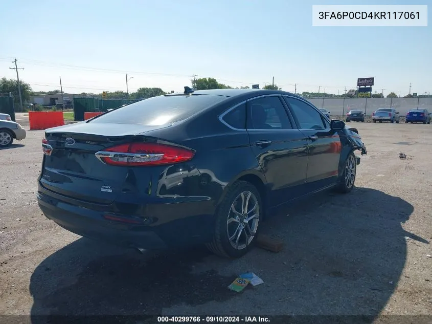 3FA6P0CD4KR117061 2019 Ford Fusion Sel