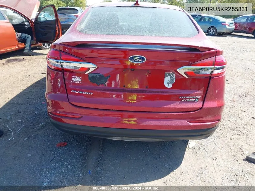 3FA6P0RU5KR255831 2019 Ford Fusion Titanium