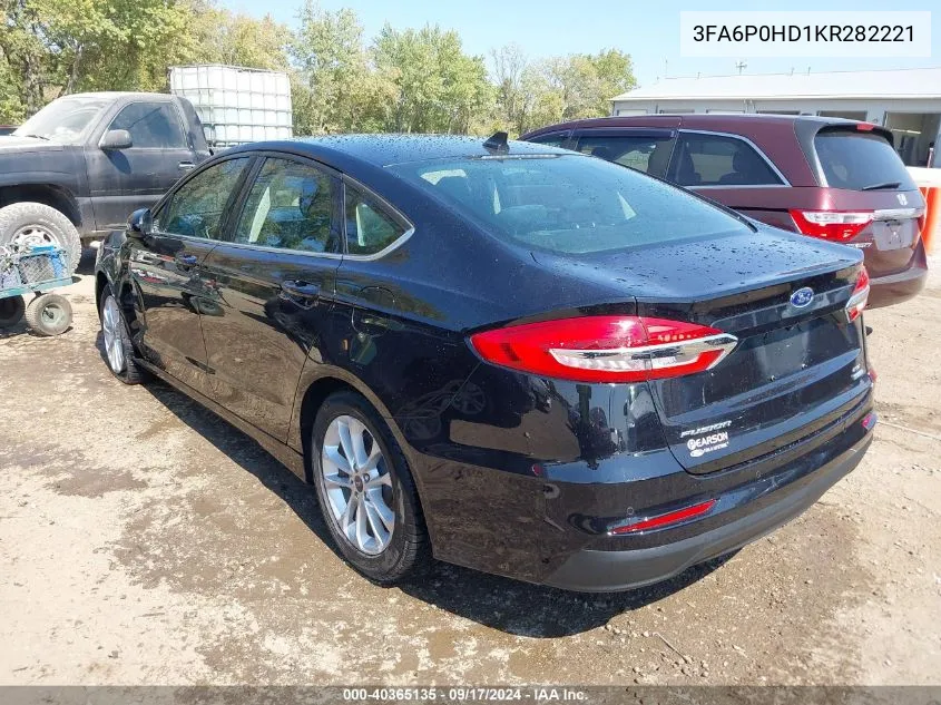 3FA6P0HD1KR282221 2019 Ford Fusion Se