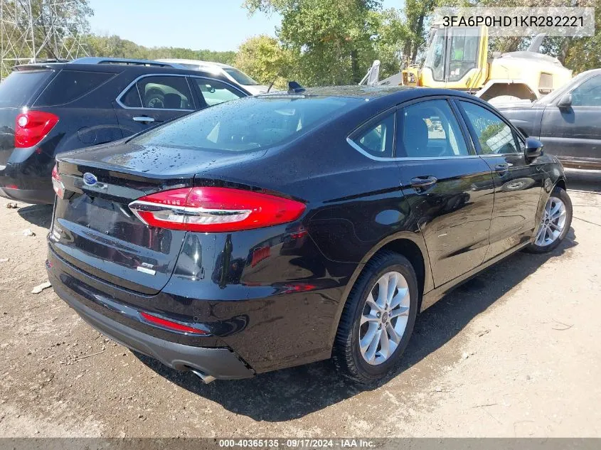 3FA6P0HD1KR282221 2019 Ford Fusion Se