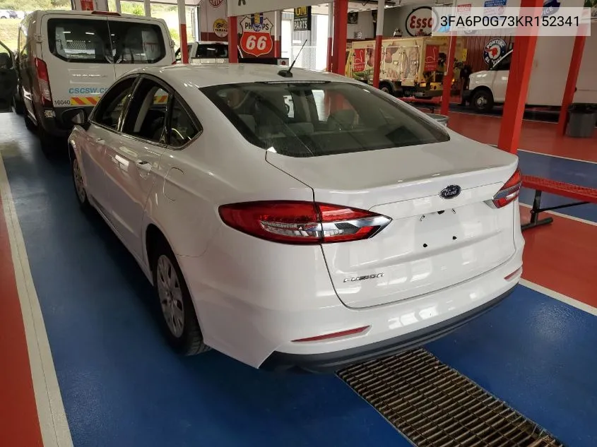 3FA6P0G73KR152341 2019 Ford Fusion S