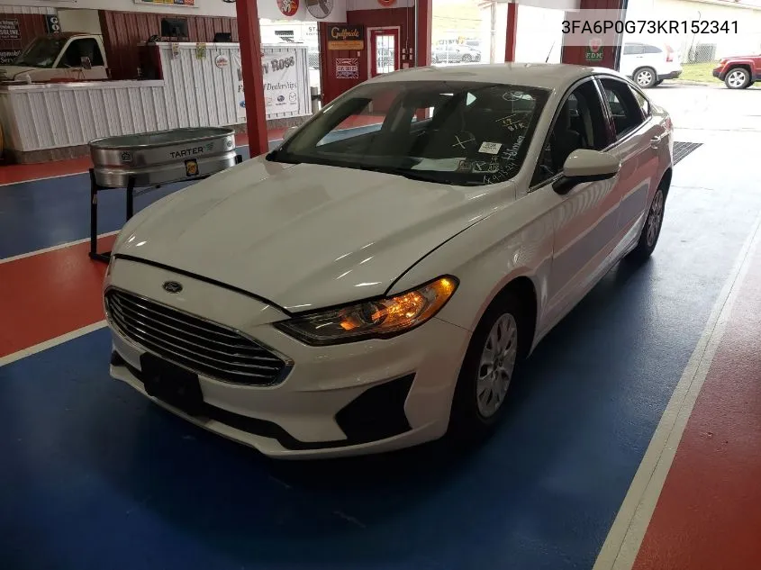 3FA6P0G73KR152341 2019 Ford Fusion S