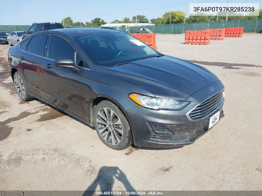 3FA6P0T97KR285238 2019 Ford Fusion Se