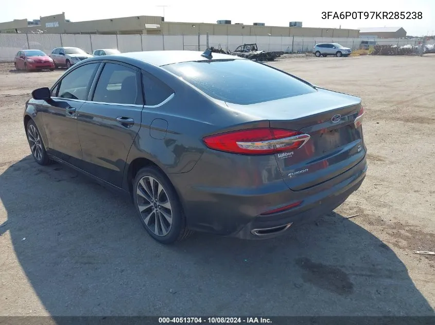 3FA6P0T97KR285238 2019 Ford Fusion Se