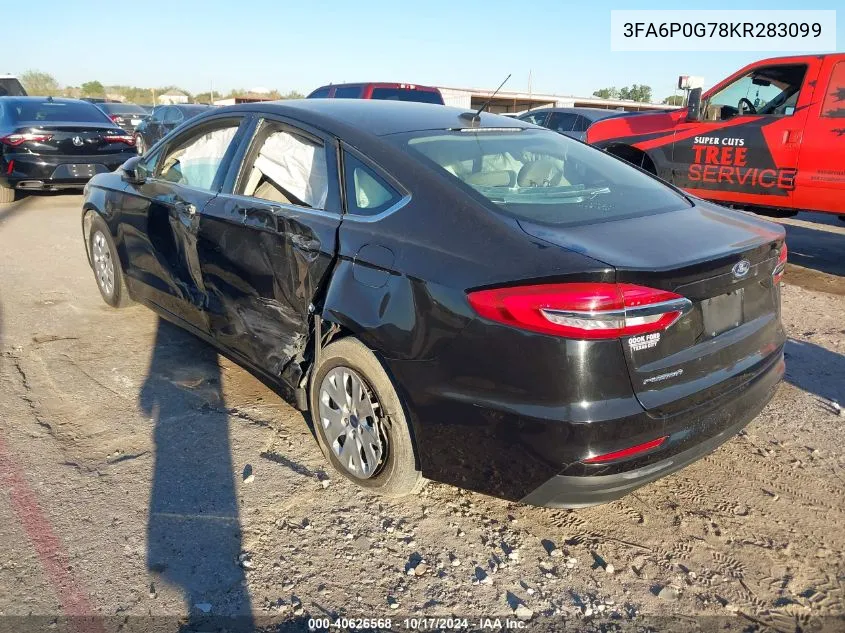 3FA6P0G78KR283099 2019 Ford Fusion S