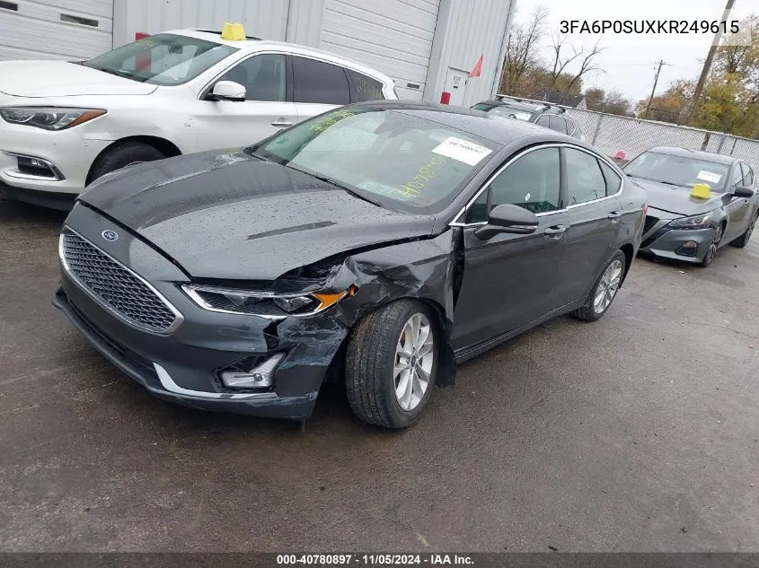 3FA6P0SUXKR249615 2019 Ford Fusion Energi Titanium