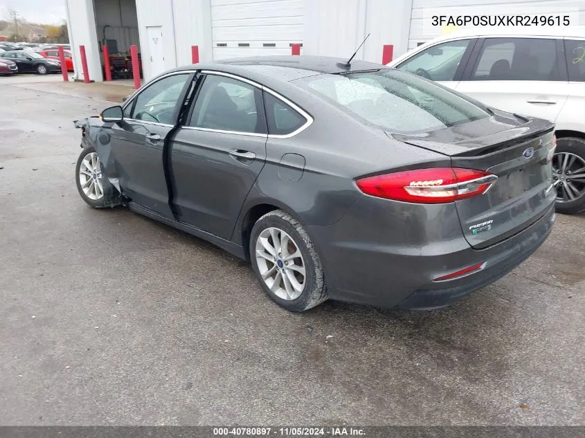 3FA6P0SUXKR249615 2019 Ford Fusion Energi Titanium