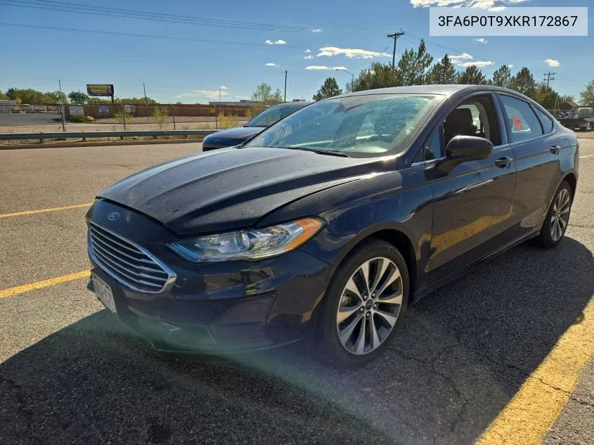 2019 Ford Fusion Se VIN: 3FA6P0T9XKR172867 Lot: 40866761