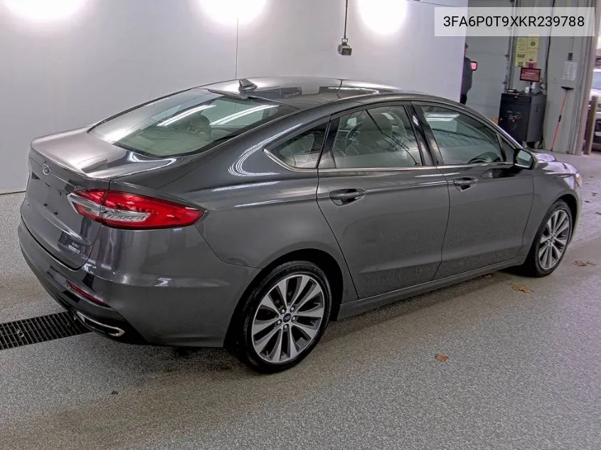 2019 Ford Fusion Se VIN: 3FA6P0T9XKR239788 Lot: 40912895