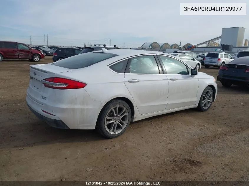 2020 Ford Fusion Titanium VIN: 3FA6P0RU4LR129977 Lot: 12131042