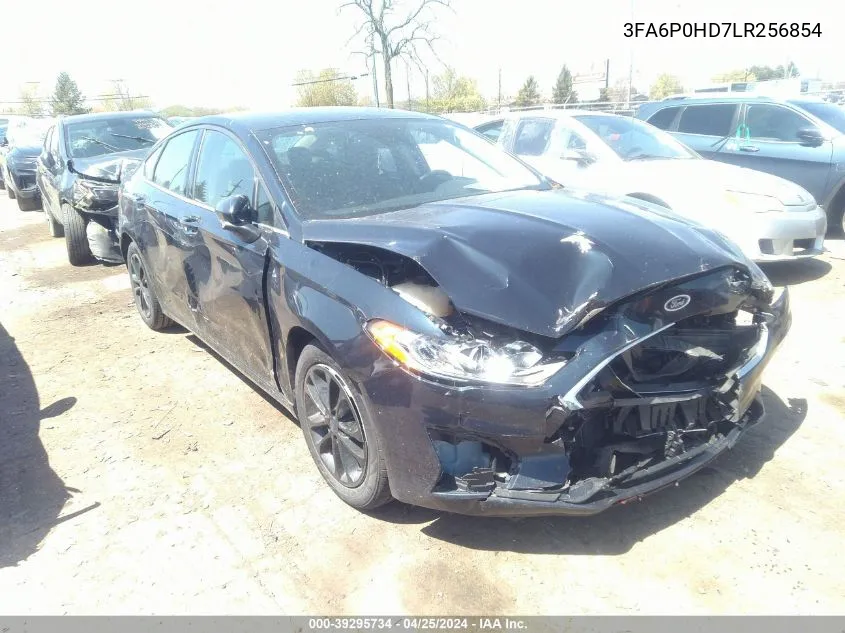 2020 Ford Fusion Se VIN: 3FA6P0HD7LR256854 Lot: 39295734