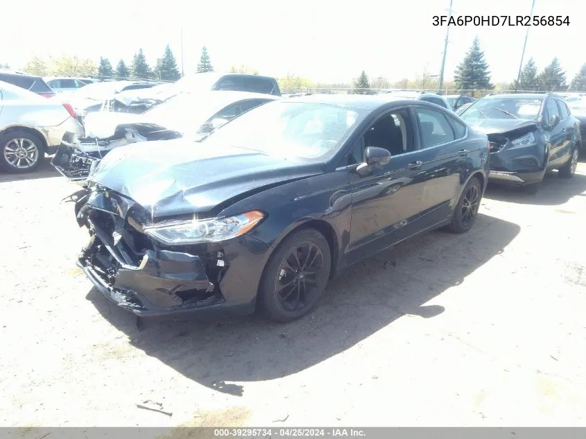 2020 Ford Fusion Se VIN: 3FA6P0HD7LR256854 Lot: 39295734