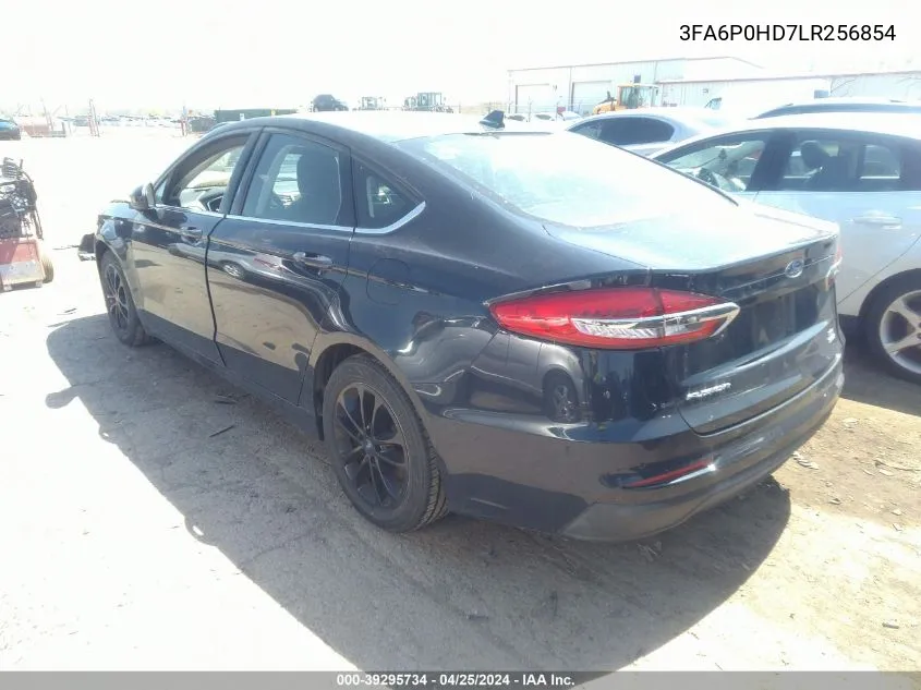 2020 Ford Fusion Se VIN: 3FA6P0HD7LR256854 Lot: 39295734